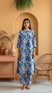 Khanabadosh Printed Winter Khaddar Unstitched 2Pc Suit KBWUS-0059