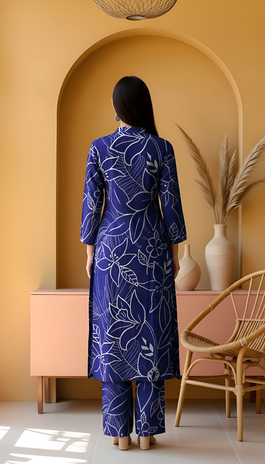 Khanabadosh Printed Winter Khaddar Unstitched 2Pc Suit KBWUS-0064