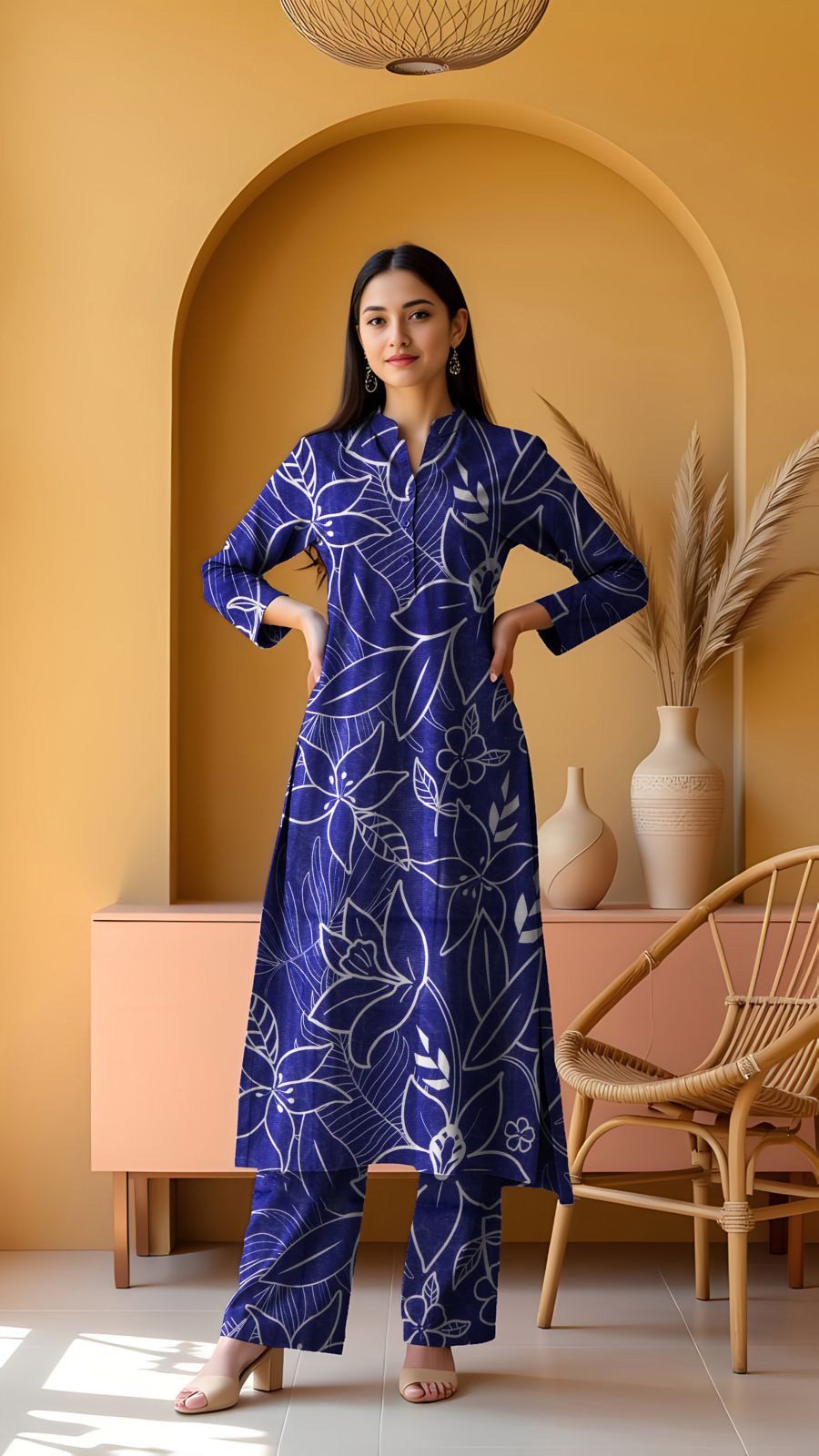 Khanabadosh Printed Winter Khaddar Unstitched 2Pc Suit KBWUS-0064