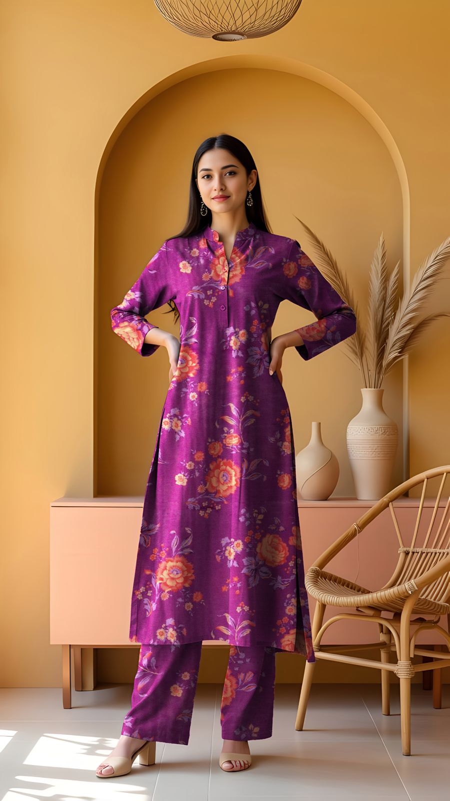 Khanabadosh Printed Winter Khaddar Unstitched 2Pc Suit KBWUS-0065