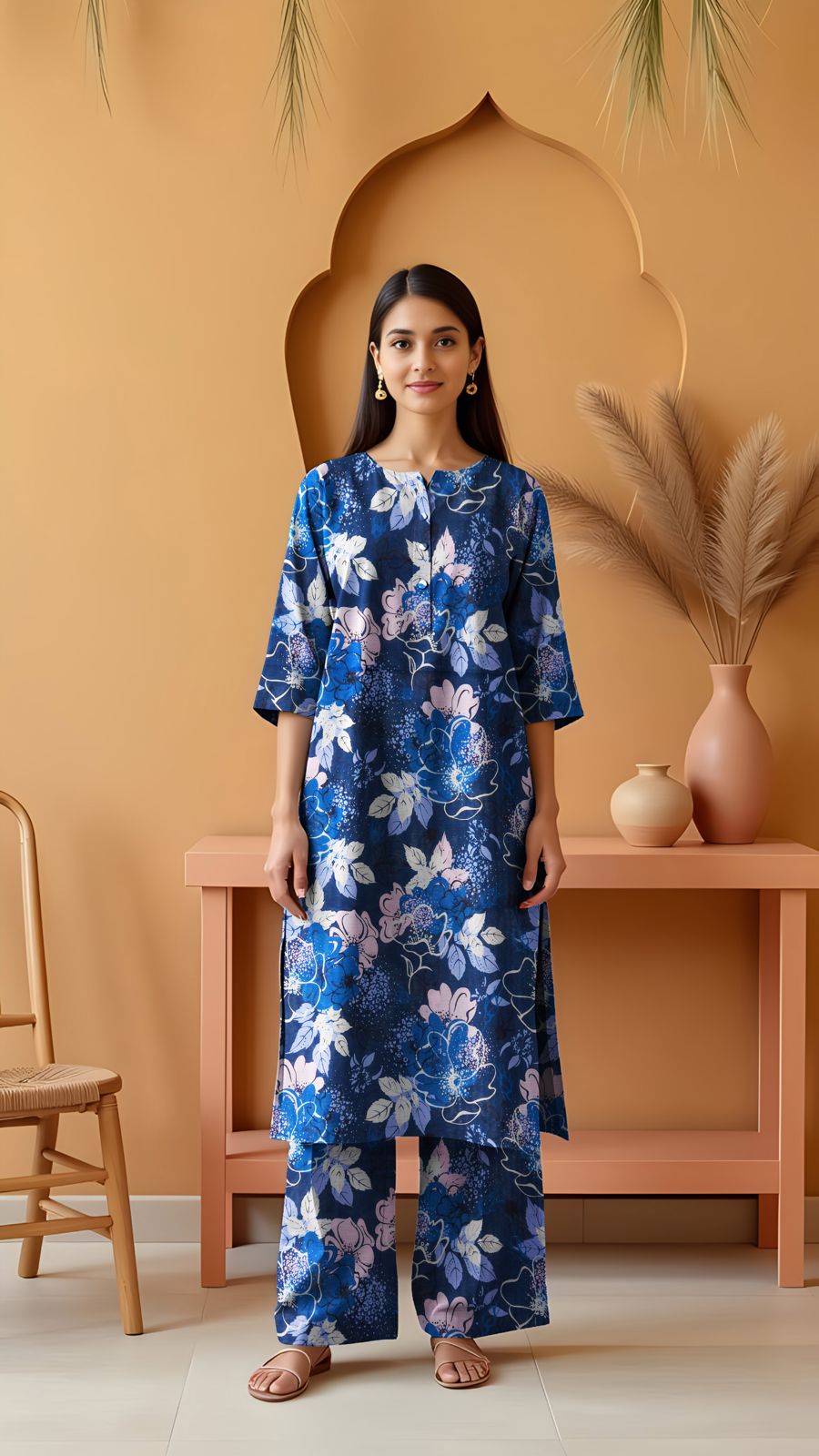 Khanabadosh Printed Winter Khaddar Unstitched 2Pc Suit KBWUS-0066