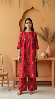 Khanabadosh Printed Winter Khaddar Unstitched 2Pc Suit KBWUS-0068
