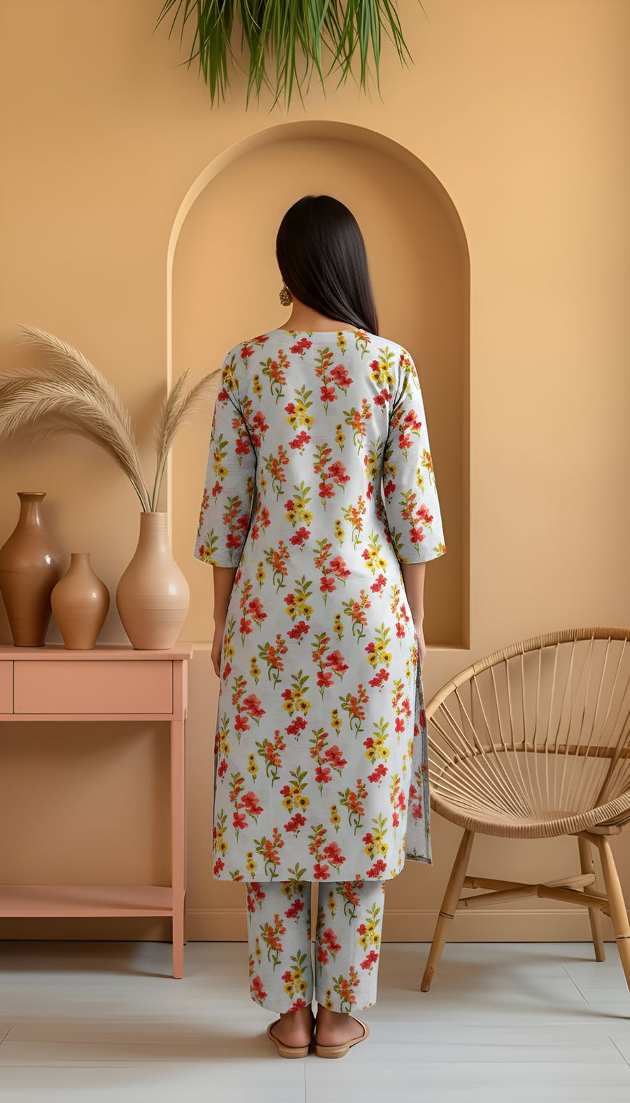Khanabadosh Printed Winter Khaddar Unstitched 2Pc Suit KBWUS-0069