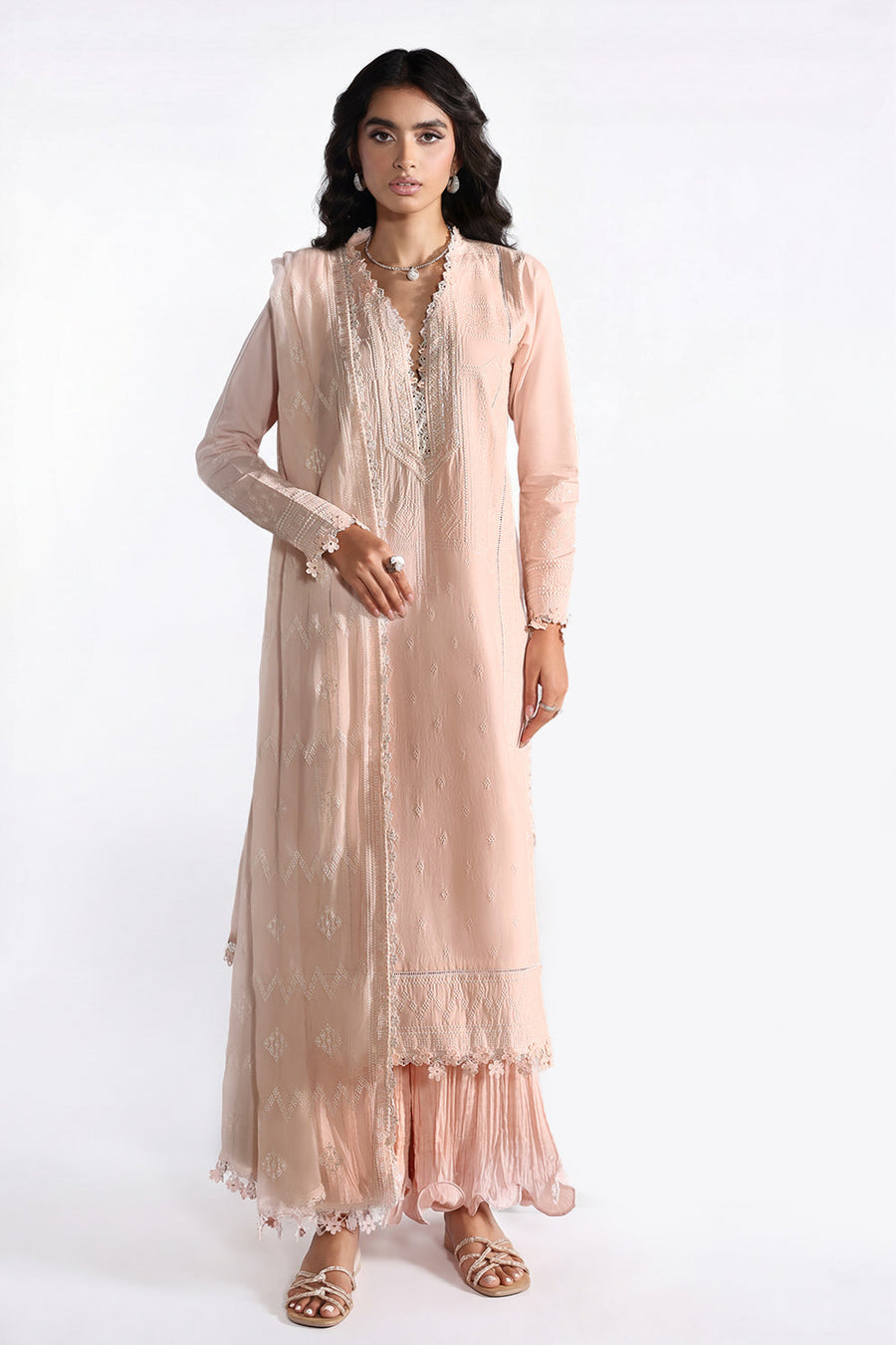 Gul Ahmed Luxury Lawn Unstitched Embroidered 3Pc Suit KD-62002