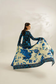 Feathers Dosti Digital Printed Khaddar Unstitched 3Pc Suit KELNOR-FT583