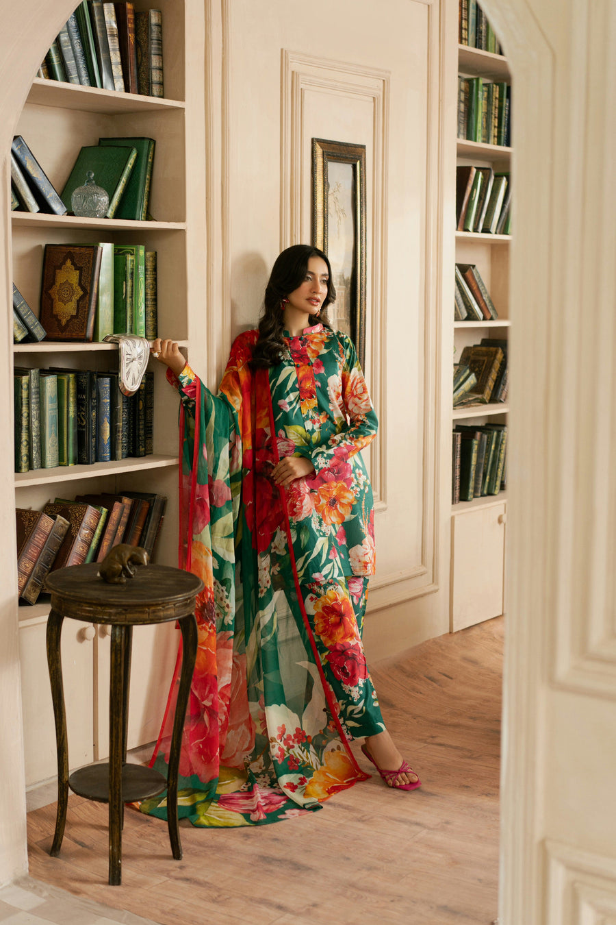 Feathers Dewdrop Unstitched Digital Printed Lawn 3Pc Suit KEZMIR-FT454