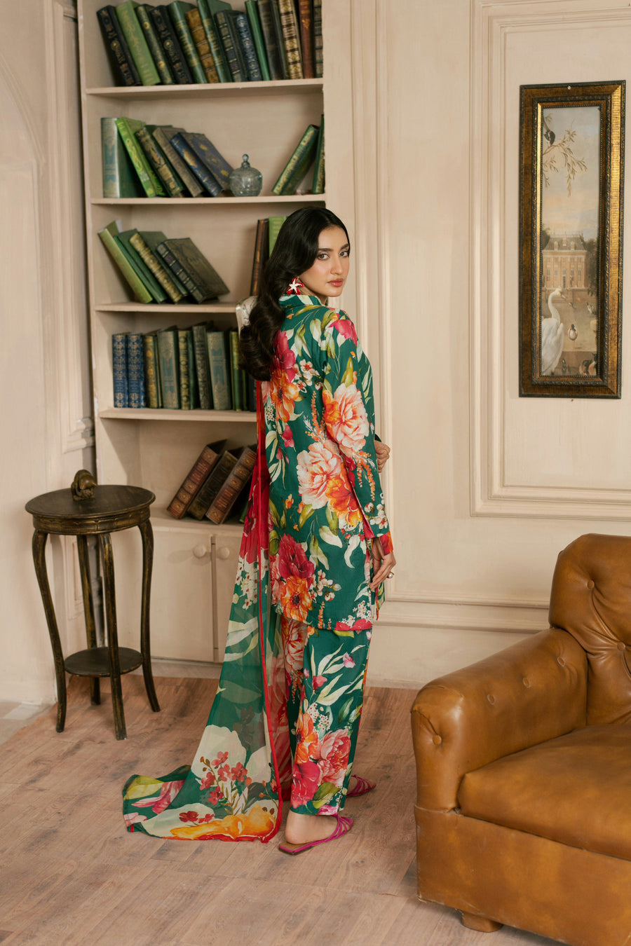 Feathers Dewdrop Unstitched Digital Printed Lawn 3Pc Suit KEZMIR-FT454