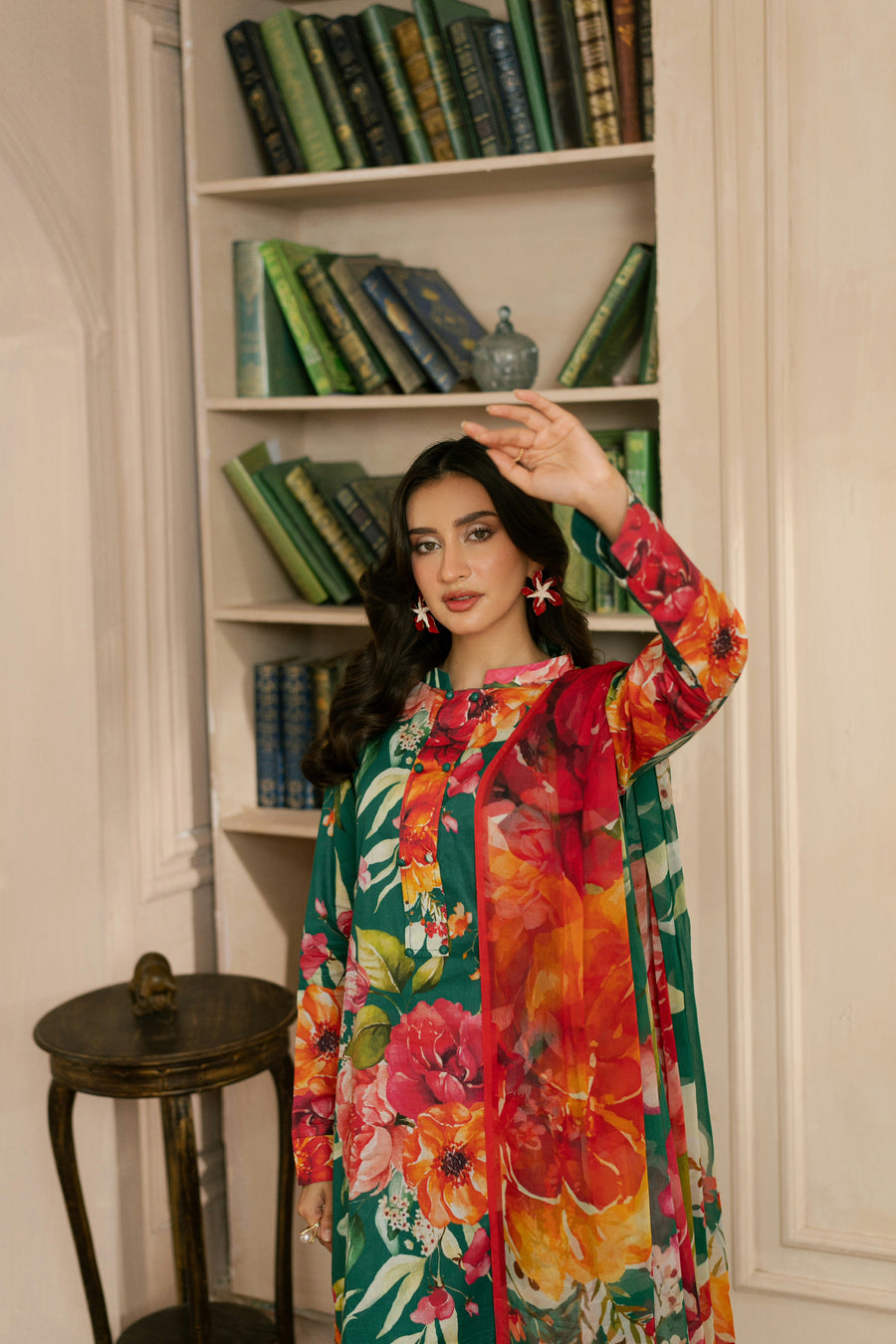 Feathers Dewdrop Unstitched Digital Printed Lawn 3Pc Suit KEZMIR-FT454