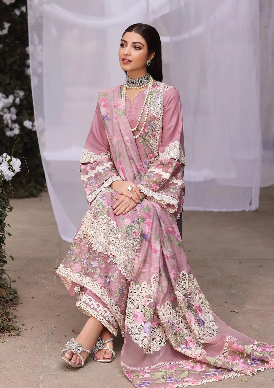 Kahf Festive Embroidered Luxury Lawn Unstitched 3Pc Suit KFL-03 SASSI