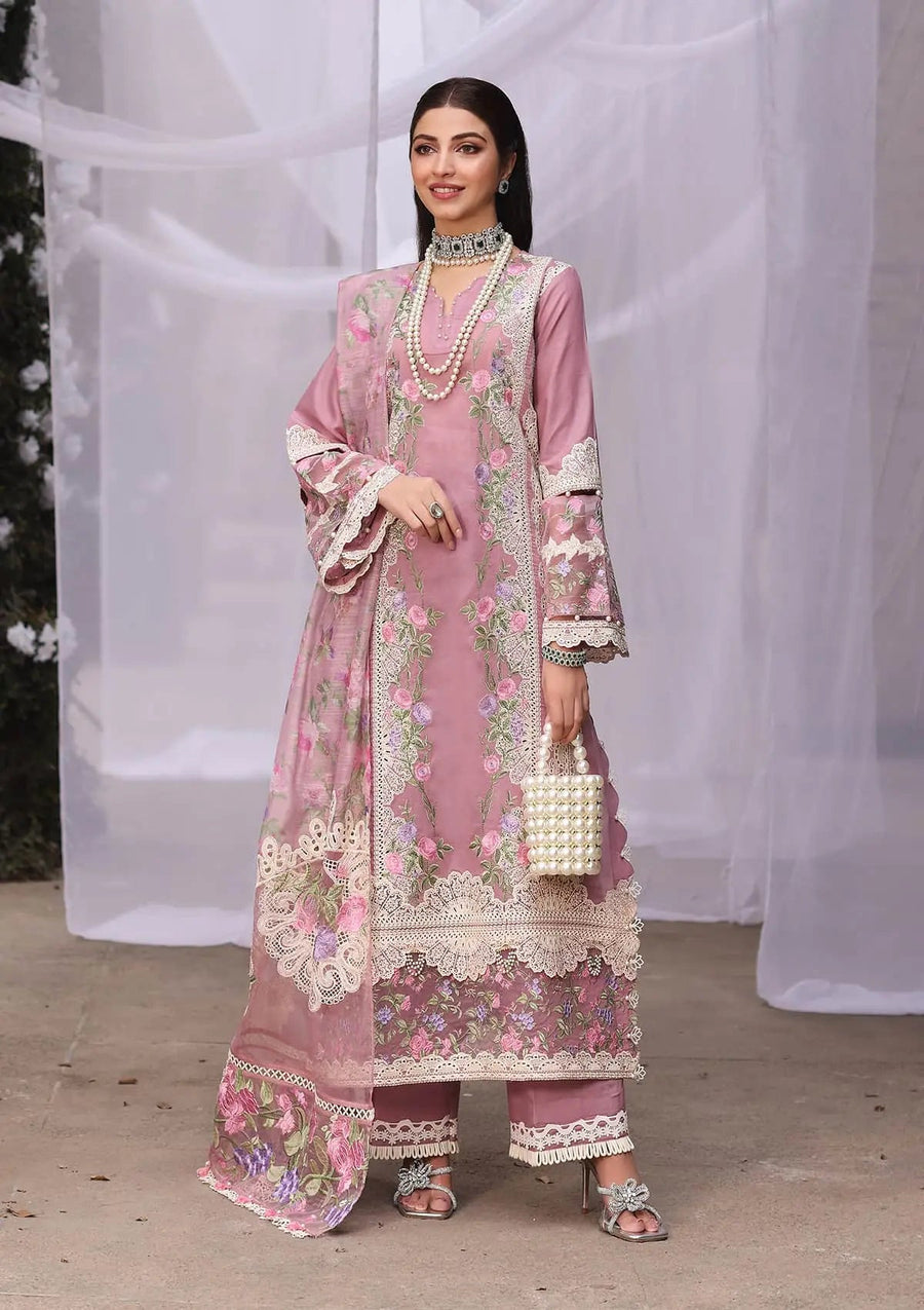 Kahf Festive Embroidered Luxury Lawn Unstitched 3Pc Suit KFL-03 SASSI
