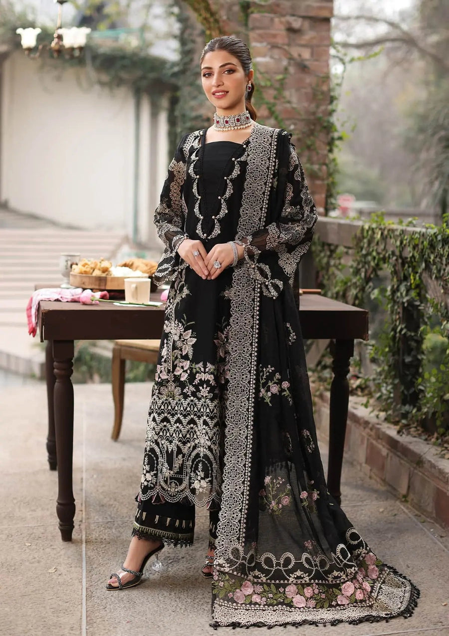 Kahf Festive Embroidered Luxury Lawn Unstitched 3Pc Suit KFL-06 NOOR