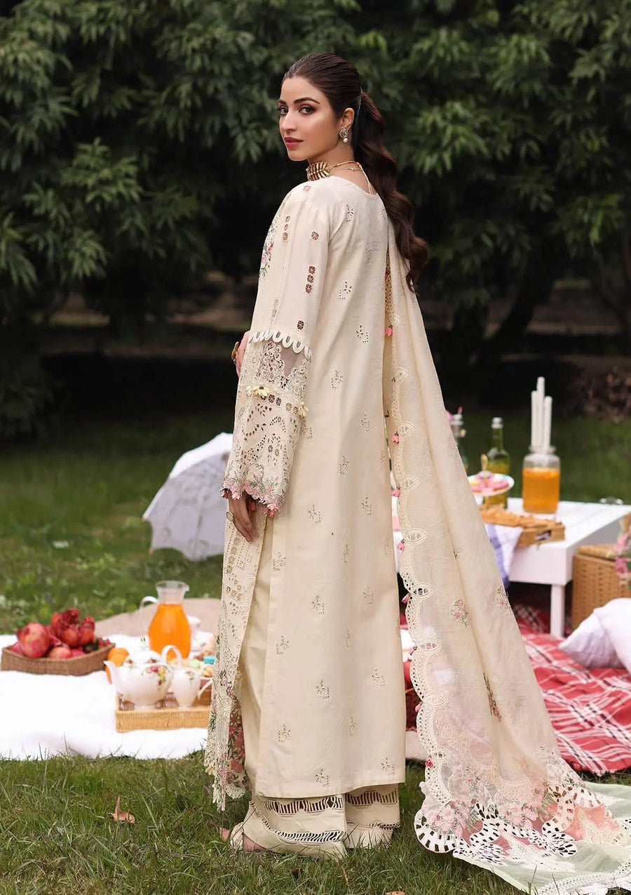 Kahf Festive Embroidered Luxury Lawn Unstitched 3Pc Suit KFL-07 SHIREEN