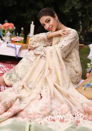 Kahf Festive Embroidered Luxury Lawn Unstitched 3Pc Suit KFL-07 SHIREEN