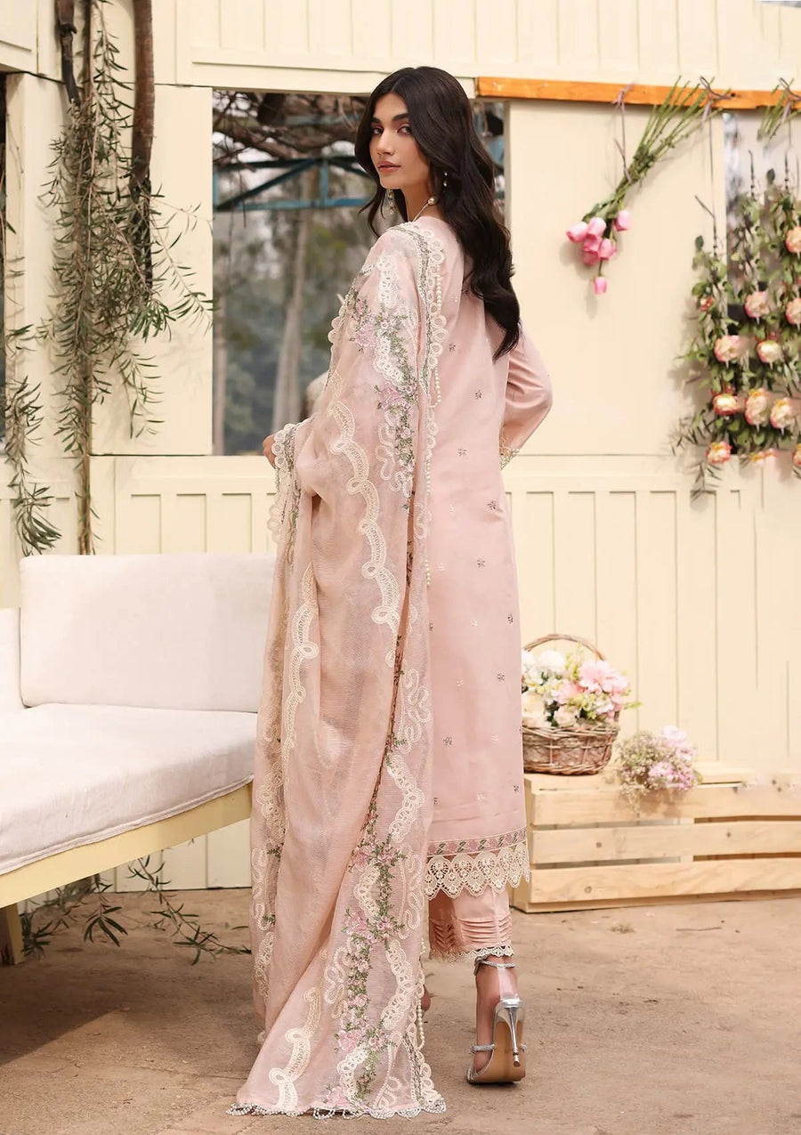 Kahf Festive Embroidered Luxury Lawn Unstitched 3Pc Suit KFL-09B NORA