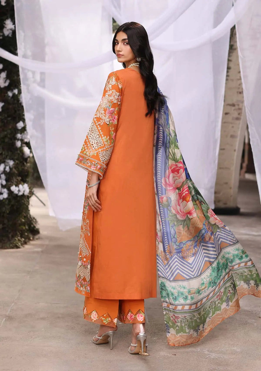 Kahf Festive Embroidered Luxury Lawn Unstitched 3Pc Suit KFL-10 MAYA
