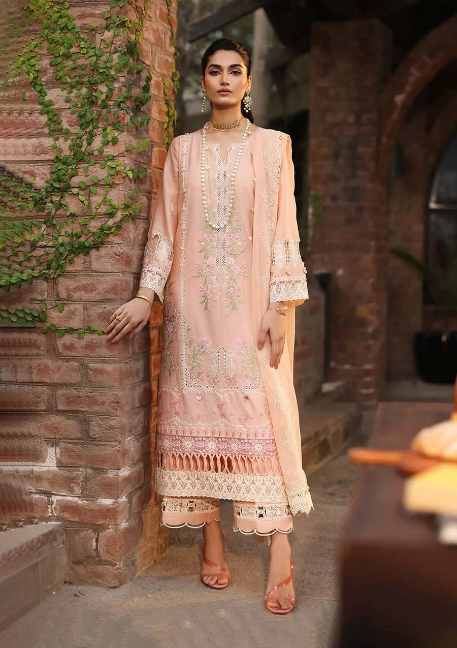 Kahf Festive Embroidered Luxury Lawn Unstitched 3Pc Suit KFL-11 MAAHRU