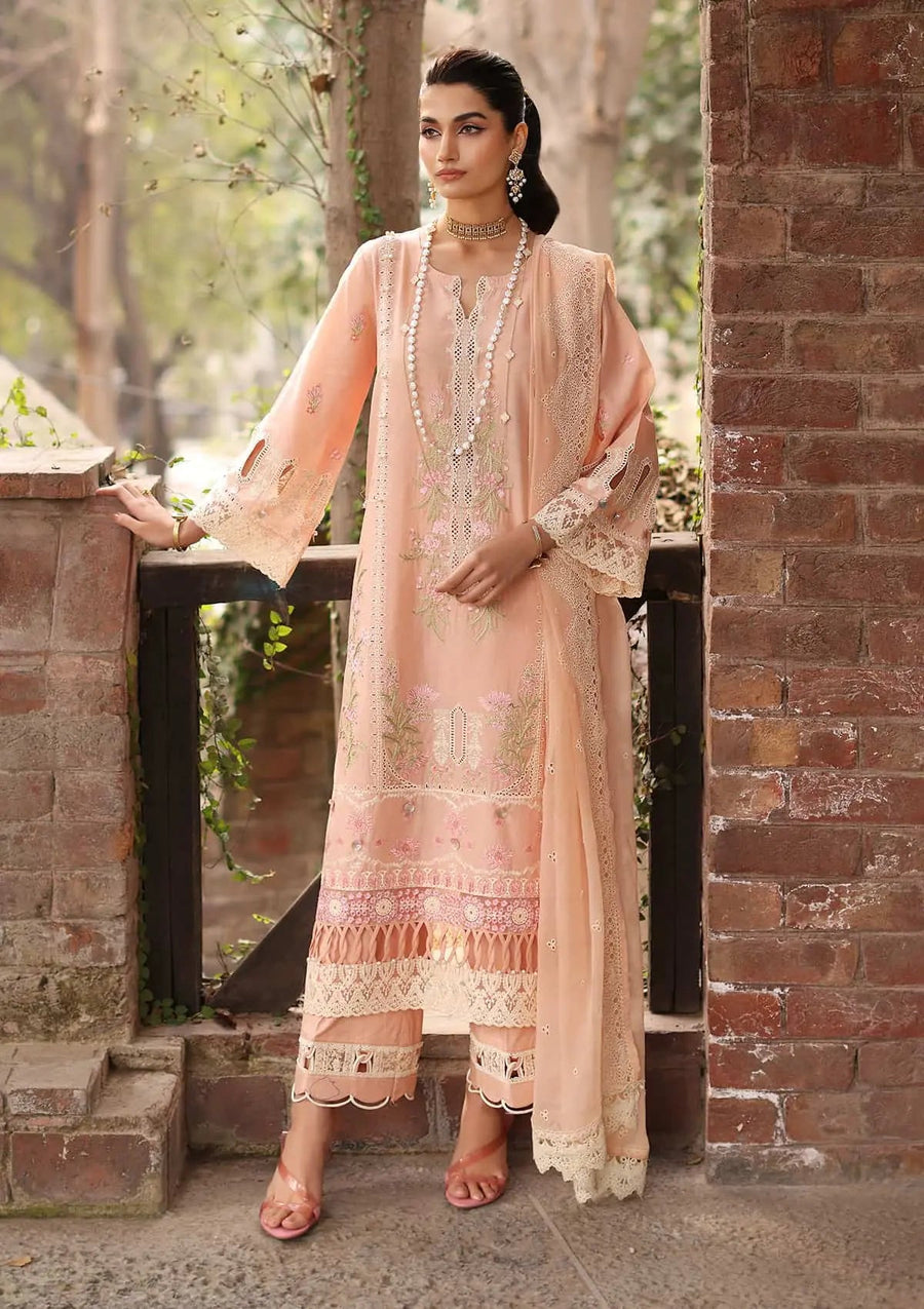 Kahf Festive Embroidered Luxury Lawn Unstitched 3Pc Suit KFL-11 MAAHRU