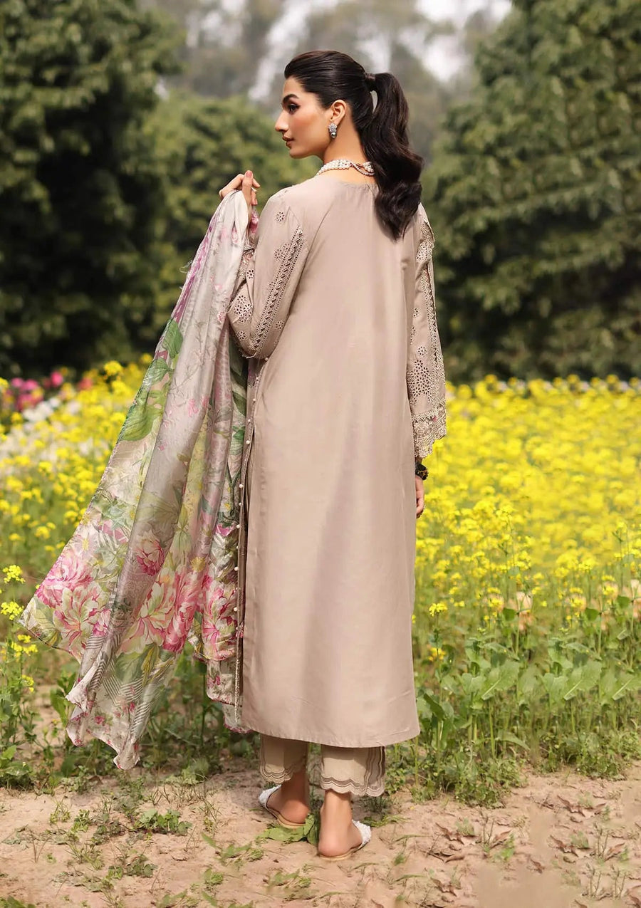 Kahf Festive Embroidered Luxury Lawn Unstitched 3Pc Suit KFL-12 HEER