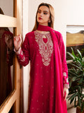 Faiza Faisal Signature Pret Dyed Embroidered Thai Silk 3Pc Suit - KHAI