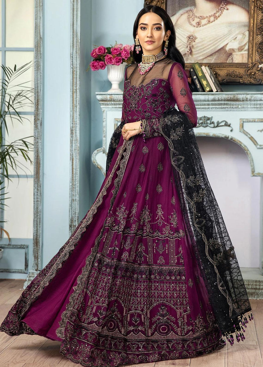 House of Nawab Gulmira Luxury Formal Chiffon Unstitched 3PC Suit D-05 KHURMI