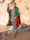 Zainab Chottani Embroidered Herringbone Unstitched 3Pc Suit D-04 Kiara