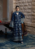 Kahf Premium Embroidered Karandi Unstitched 3Pc Suit KKH-02 AZURE BLUE