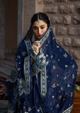 Kahf Premium Embroidered Karandi Unstitched 3Pc Suit KKH-02 AZURE BLUE