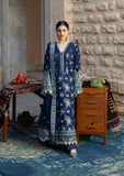Kahf Premium Embroidered Karandi Unstitched 3Pc Suit KKH-02 AZURE BLUE