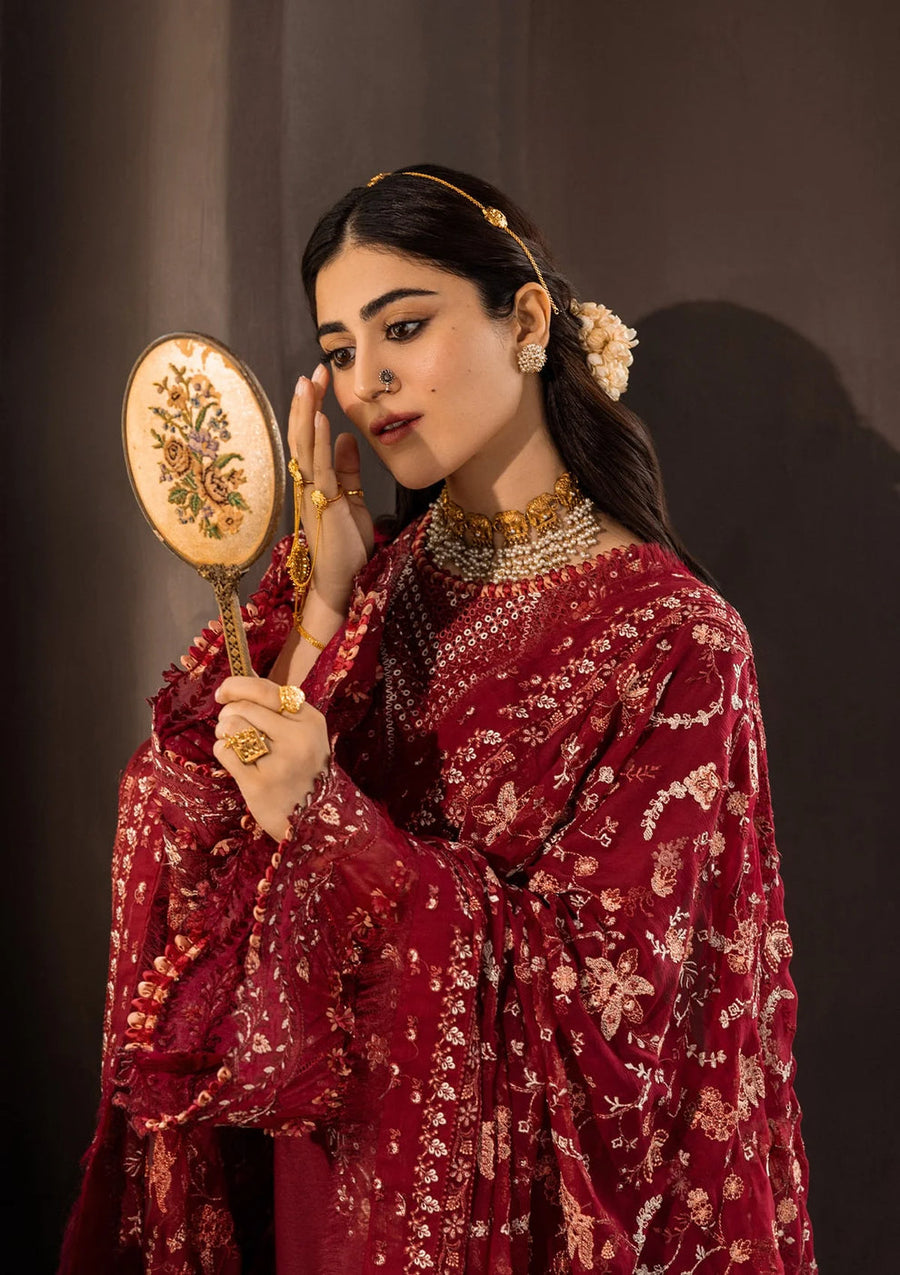 Kahf Premium Embroidered Karandi Unstitched 3Pc Suit KKH-03 ROSELITH