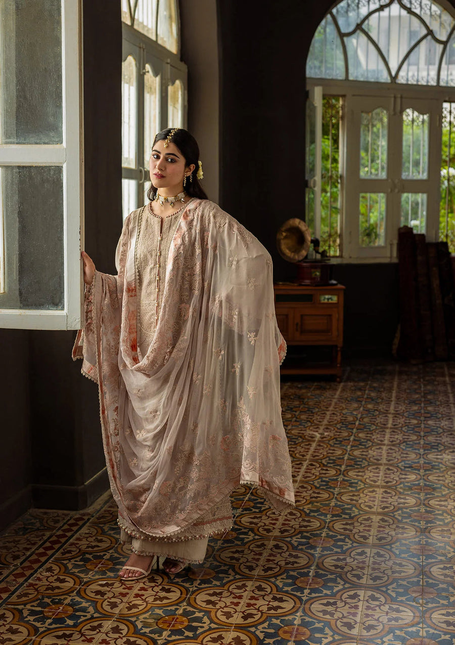 Kahf Premium Embroidered Karandi Unstitched 3Pc Suit KKH-07 BALI