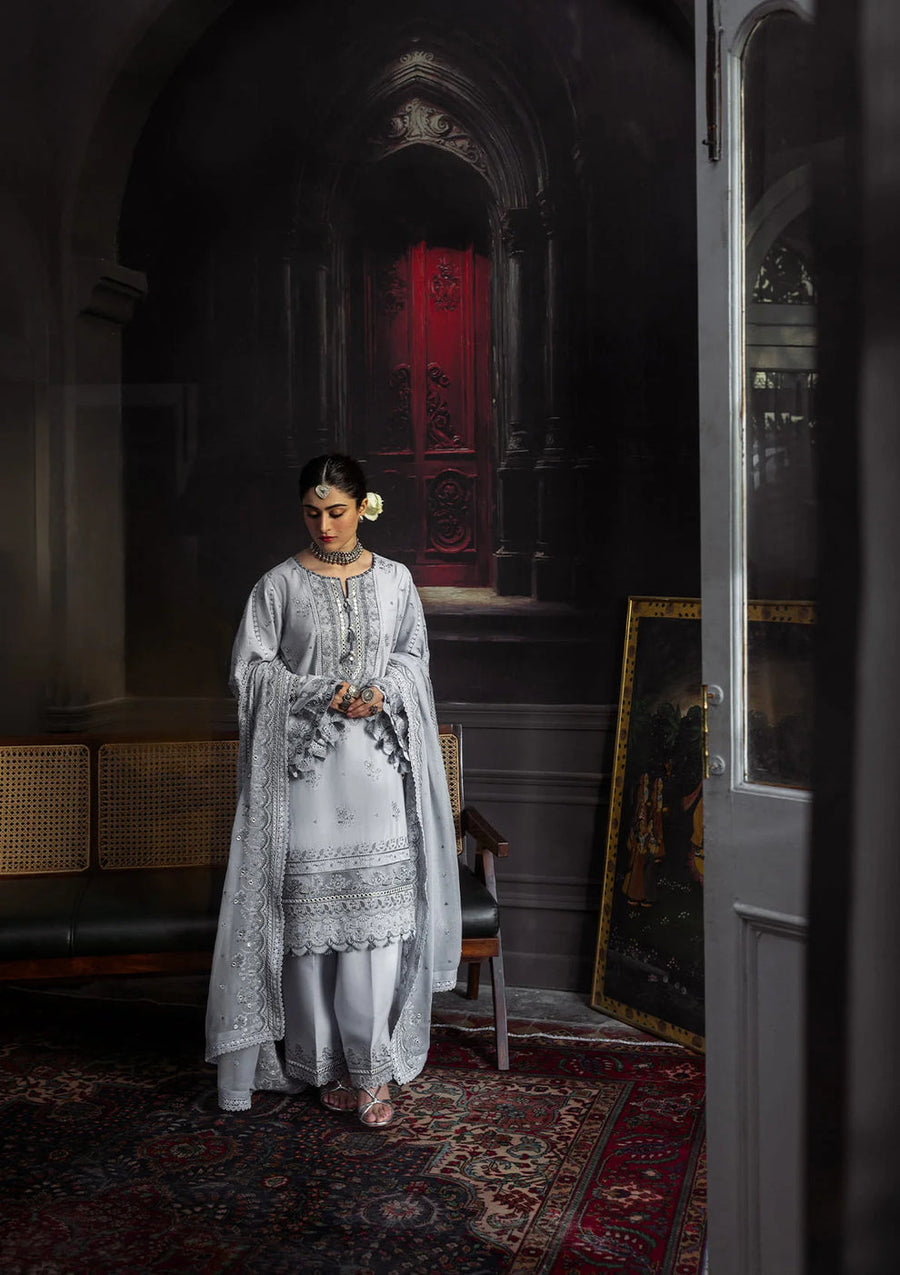 Kahf Premium Embroidered Karandi Unstitched 3Pc Suit KKH-09 CELESTIAL