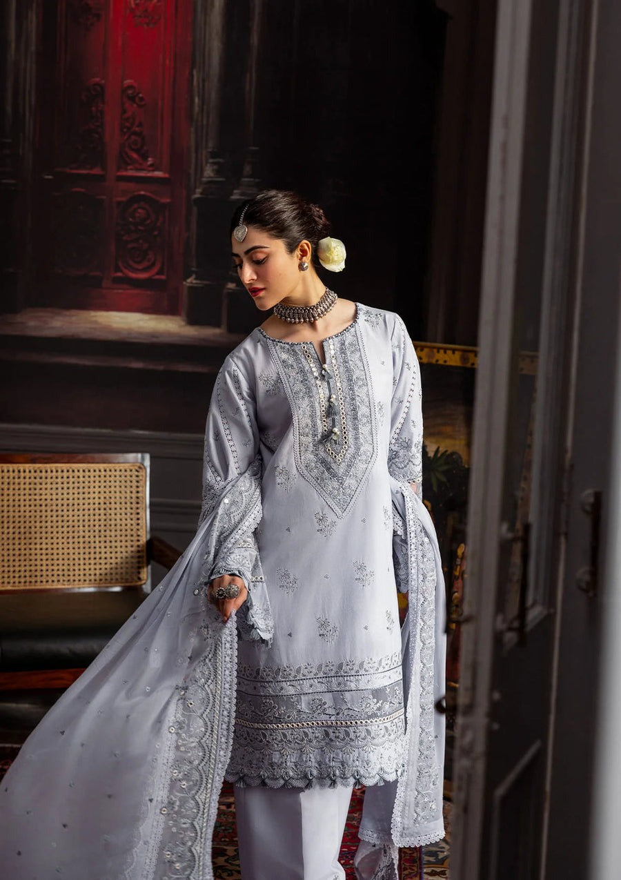 Kahf Premium Embroidered Karandi Unstitched 3Pc Suit KKH-09 CELESTIAL