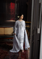 Kahf Premium Embroidered Karandi Unstitched 3Pc Suit KKH-09 CELESTIAL
