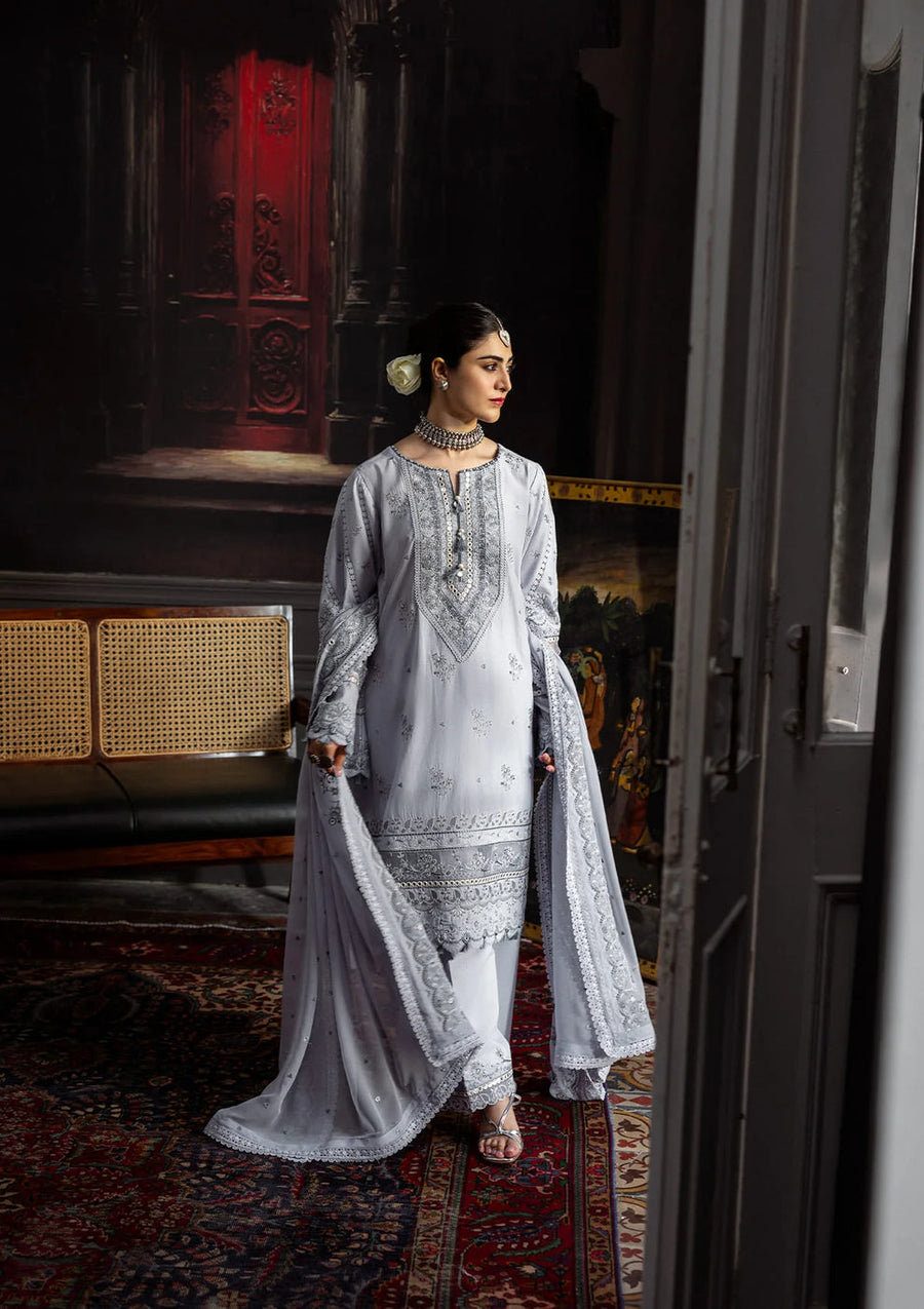 Kahf Premium Embroidered Karandi Unstitched 3Pc Suit KKH-09 CELESTIAL