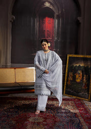 Kahf Premium Embroidered Karandi Unstitched 3Pc Suit KKH-09 CELESTIAL
