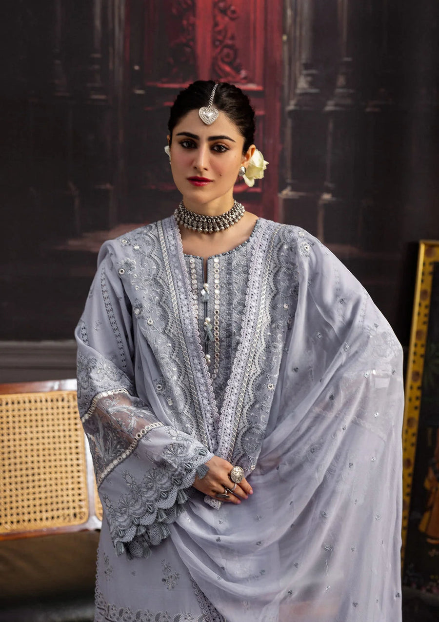 Kahf Premium Embroidered Karandi Unstitched 3Pc Suit KKH-09 CELESTIAL