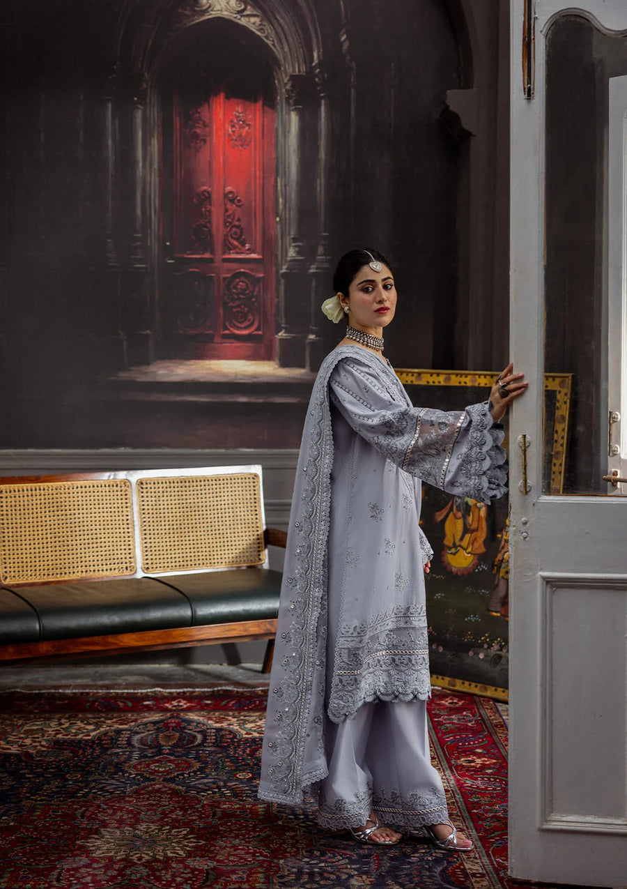 Kahf Premium Embroidered Karandi Unstitched 3Pc Suit KKH-09 CELESTIAL