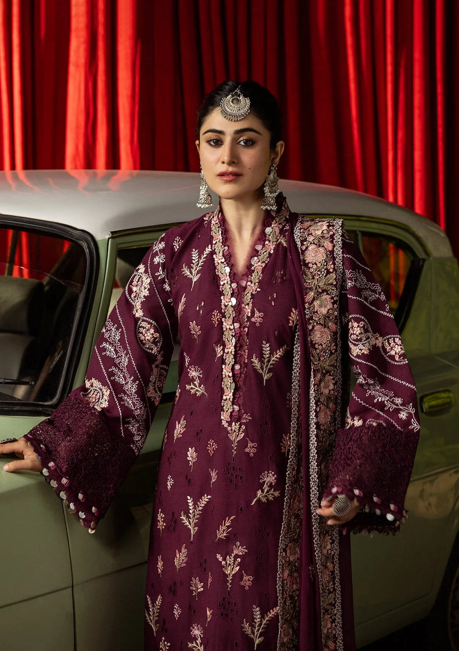 Kahf Premium Embroidered Karandi Unstitched 3Pc Suit KKH-06A UMBALITE