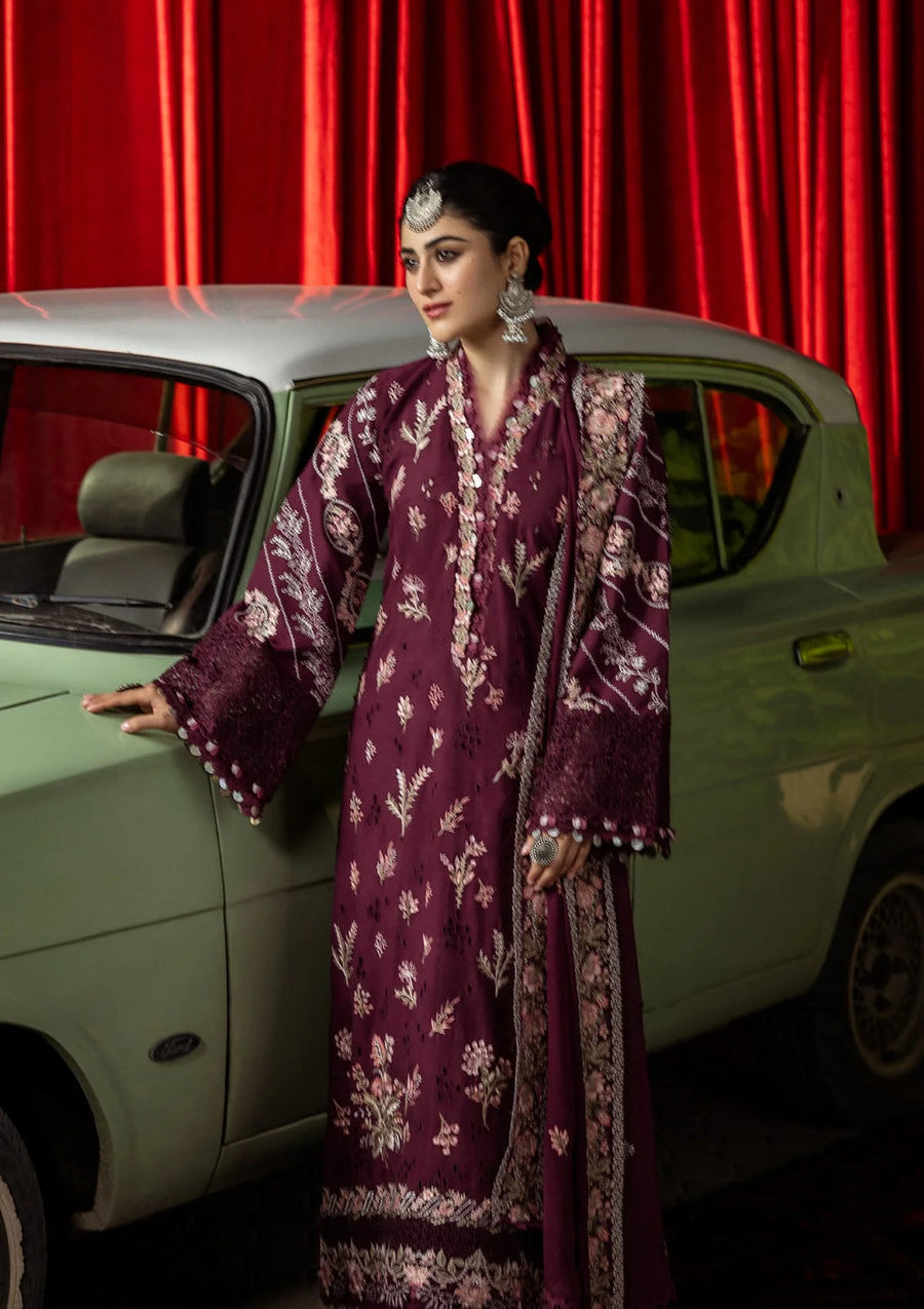 Kahf Premium Embroidered Karandi Unstitched 3Pc Suit KKH-06A UMBALITE