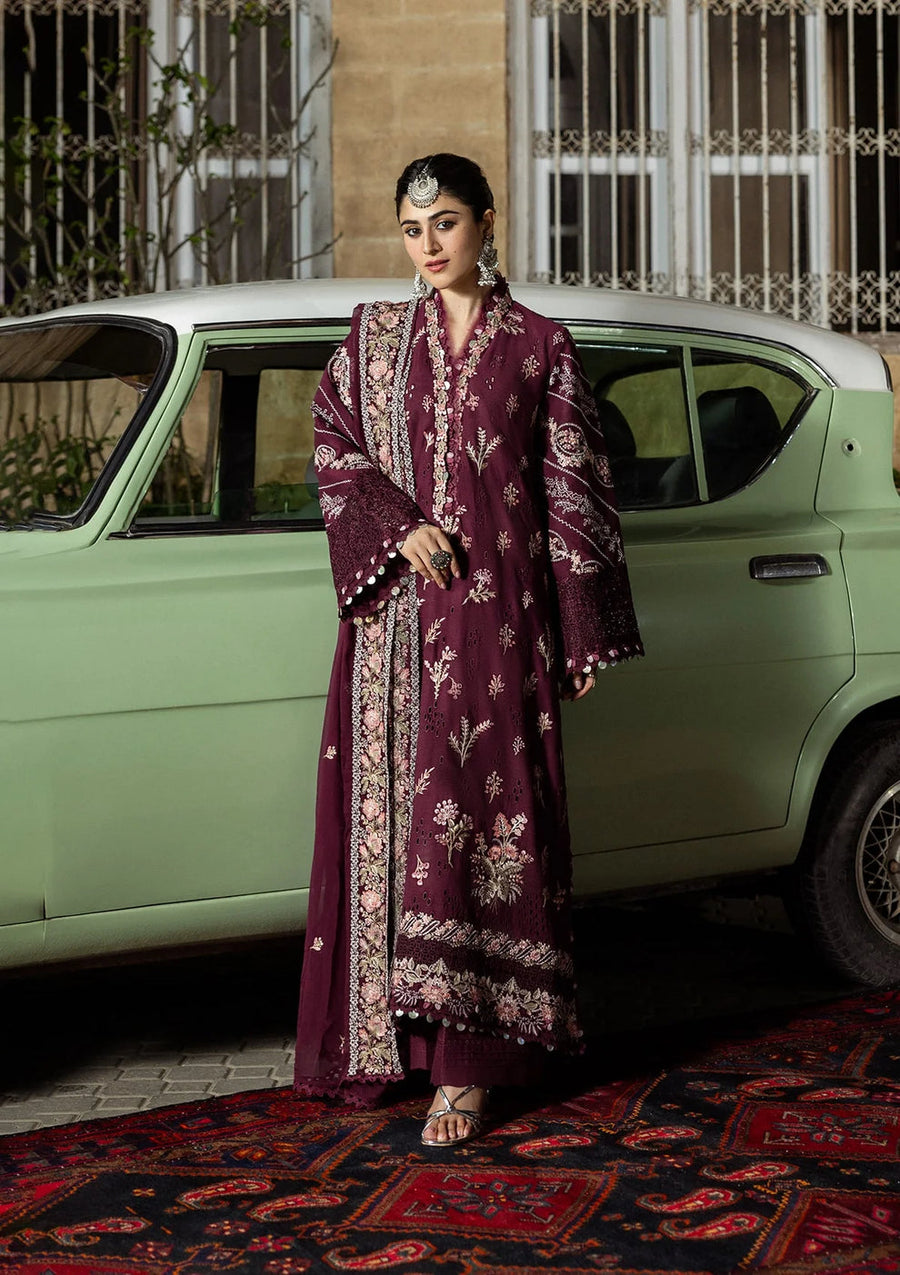 Kahf Premium Embroidered Karandi Unstitched 3Pc Suit KKH-06A UMBALITE