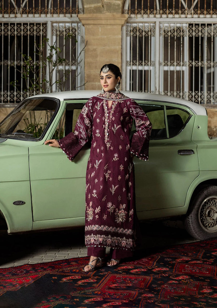 Kahf Premium Embroidered Karandi Unstitched 3Pc Suit KKH-06A UMBALITE