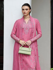 Qalamkar Qline Embroidered Linen Unstitched 3Pc Suit KL-04 BLOOM