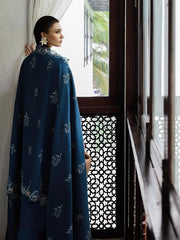 Qalamkar Qline Embroidered Linen Unstitched 3Pc Suit KL-05 LUSH