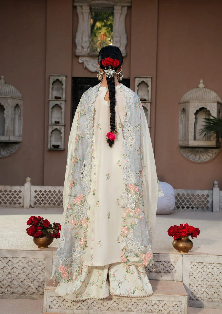 KAHF Ek Fasana Embroidered Luxury Lawn Unstitched 3Pc Suit KLB-2A NEELOFAR