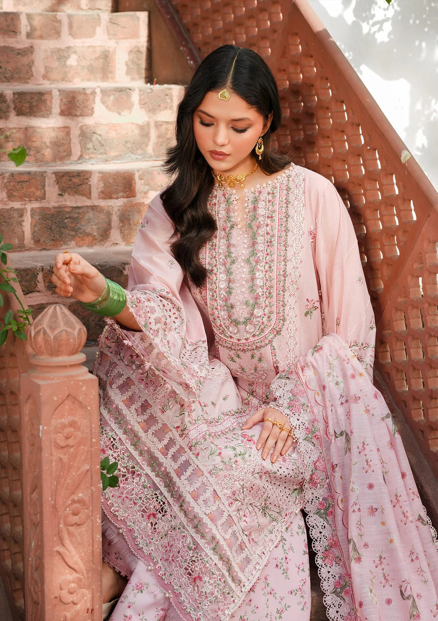 KAHF Ek Fasana Embroidered Luxury Lawn Unstitched 3Pc Suit KLB-3A DILNASHEEN