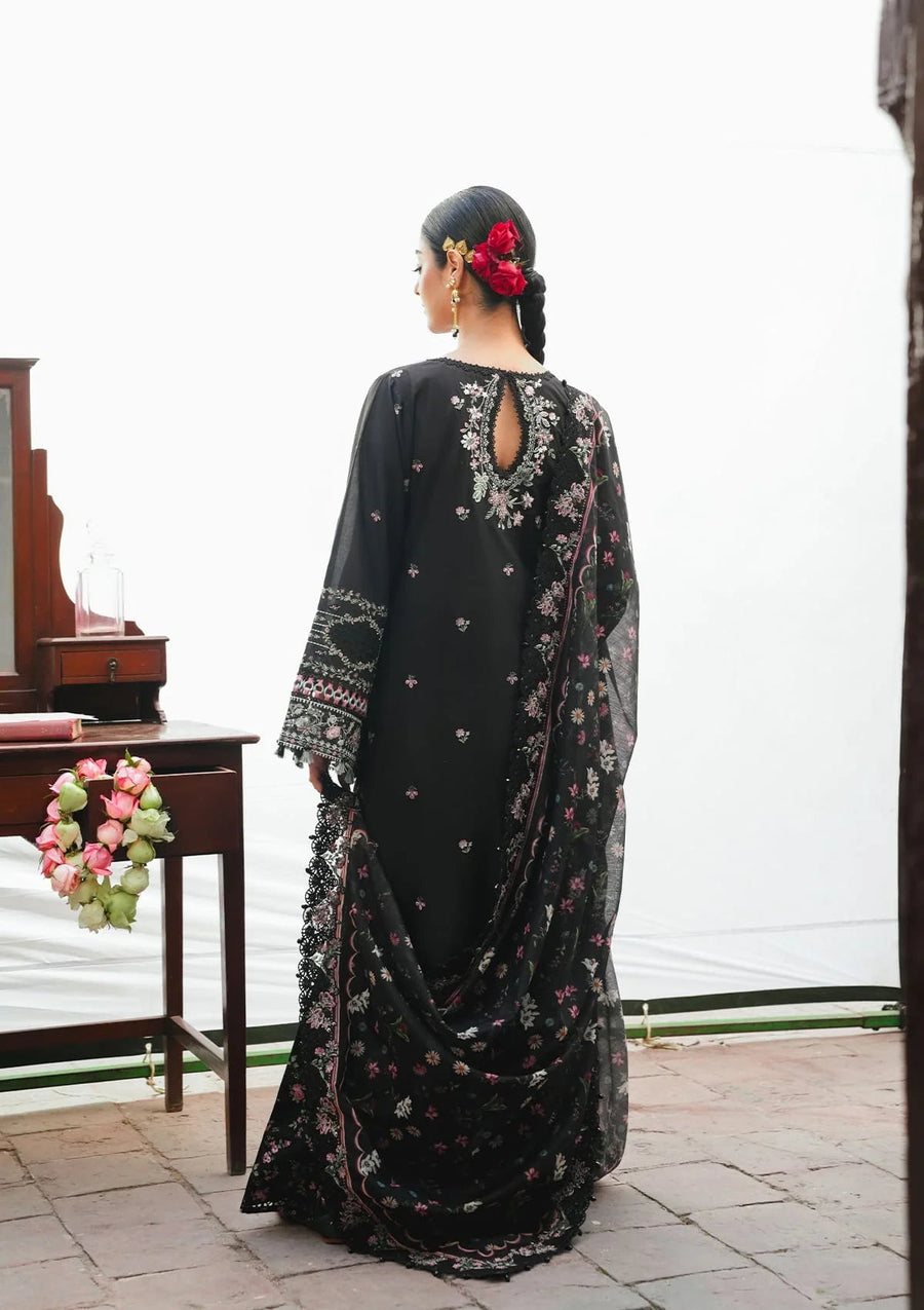 KAHF Ek Fasana Embroidered Luxury Lawn Unstitched 3Pc Suit KLB-3B SIYAARA