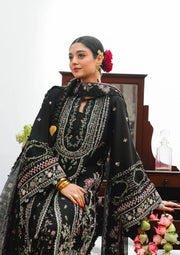 KAHF Ek Fasana Embroidered Luxury Lawn Unstitched 3Pc Suit KLB-3B SIYAARA