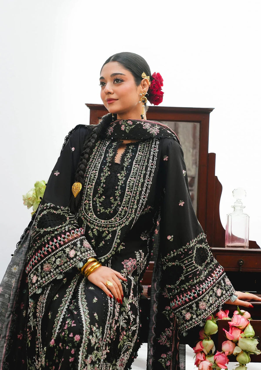 KAHF Ek Fasana Embroidered Luxury Lawn Unstitched 3Pc Suit KLB-3B SIYAARA