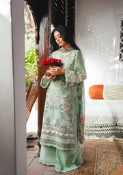 KAHF Ek Fasana Embroidered Luxury Lawn Unstitched 3Pc Suit KLB-4B SITARA
