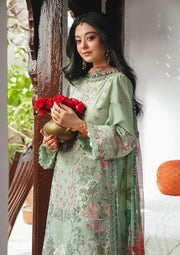 KAHF Ek Fasana Embroidered Luxury Lawn Unstitched 3Pc Suit KLB-4B SITARA